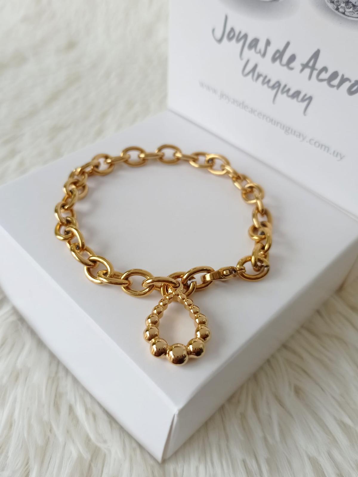 Pulsera de Acero Dorado