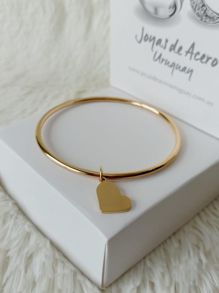 Pulsera Esclava de Acero Dorado