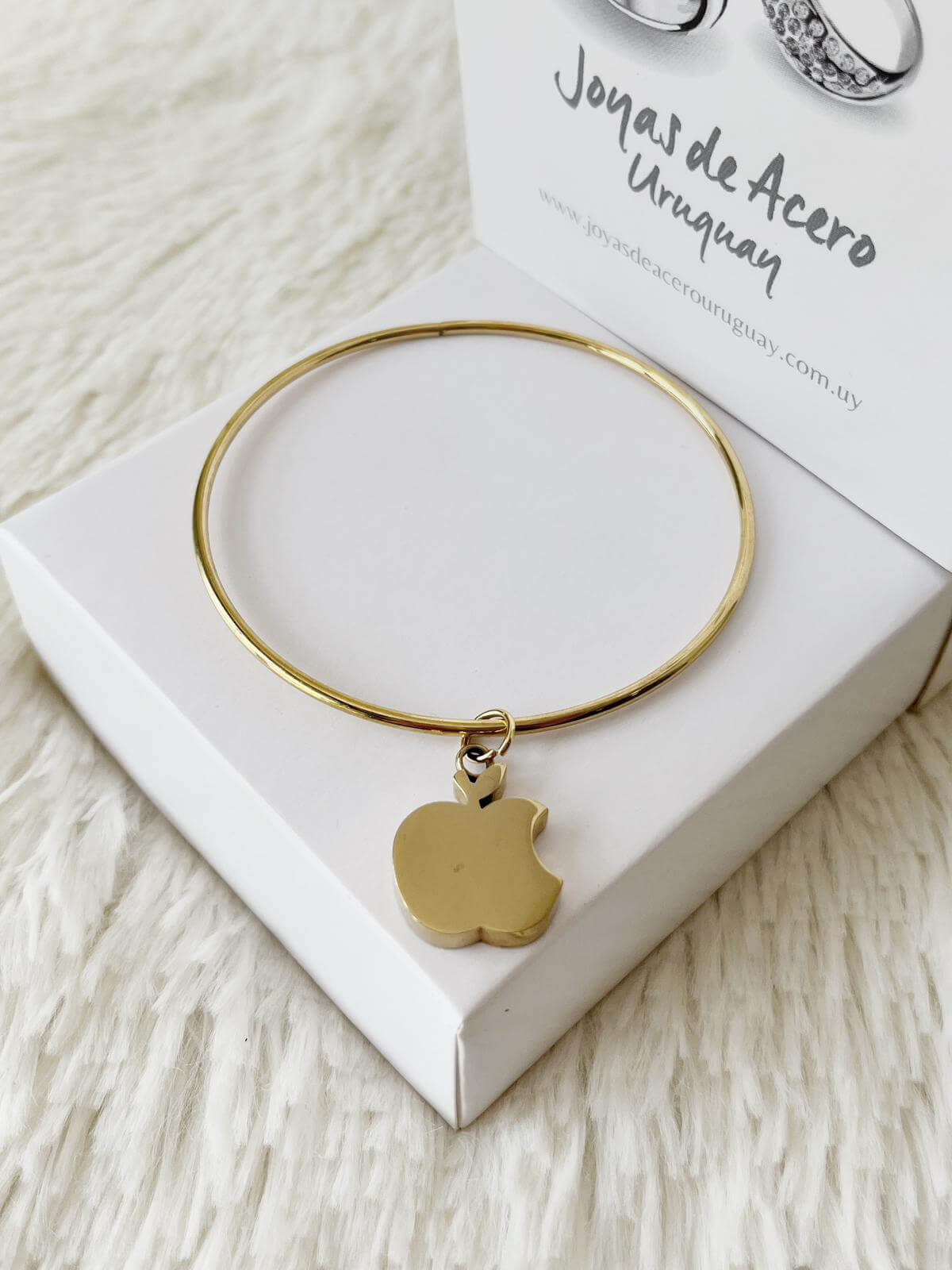 Pulsera Esclava de Acero Dorado