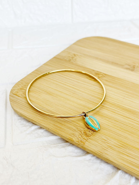 Pulsera Esclava de Acero Dorado