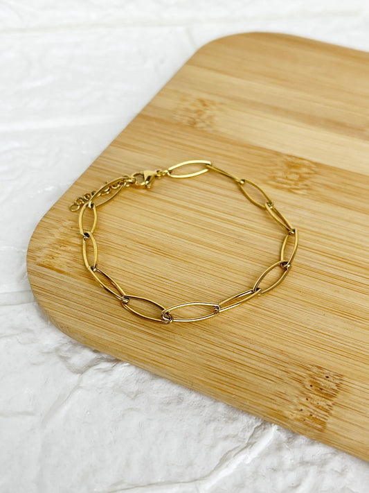 Pulsera de Acero Dorado