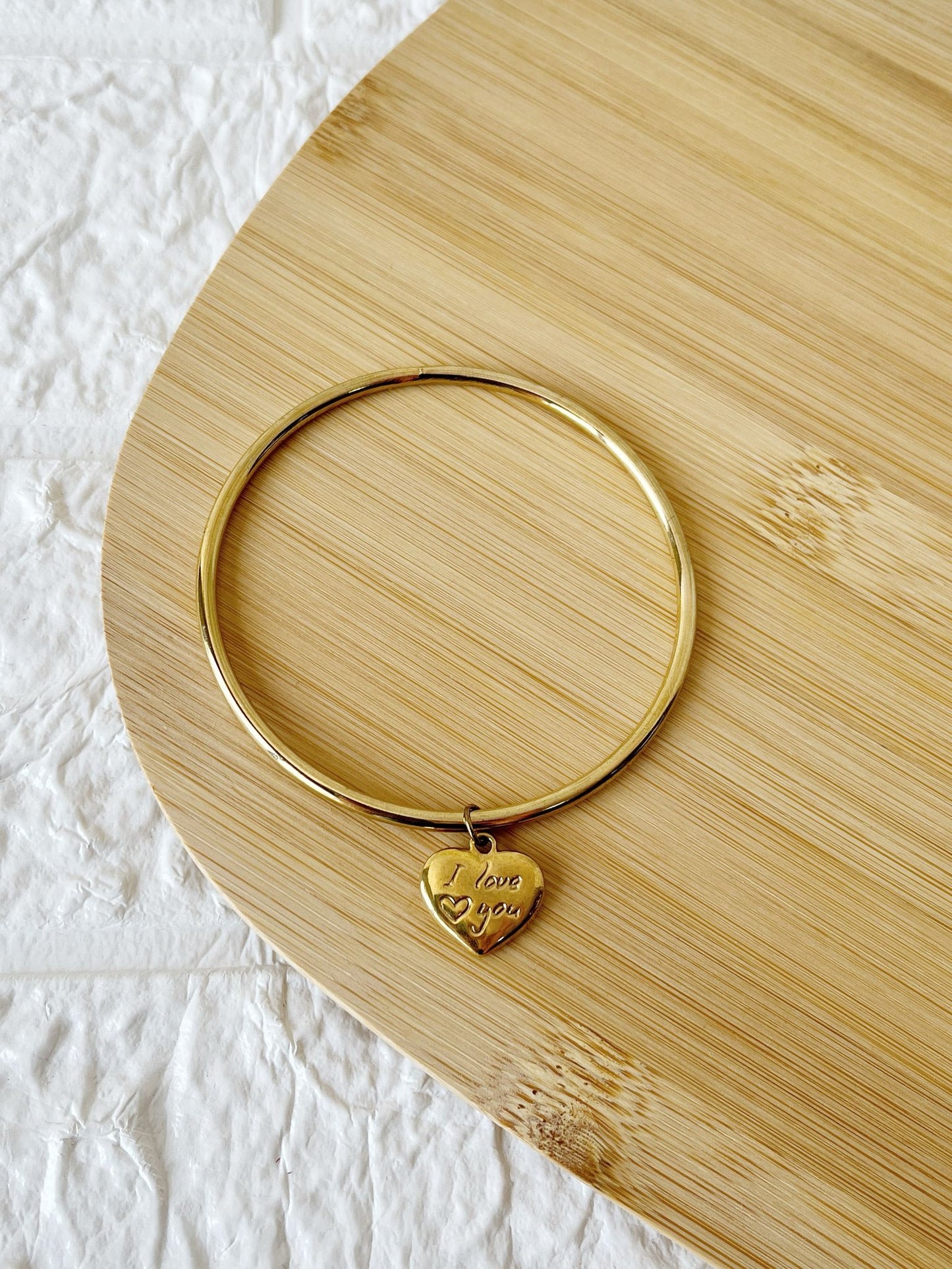 Pulsera Esclava de Acero Dorado