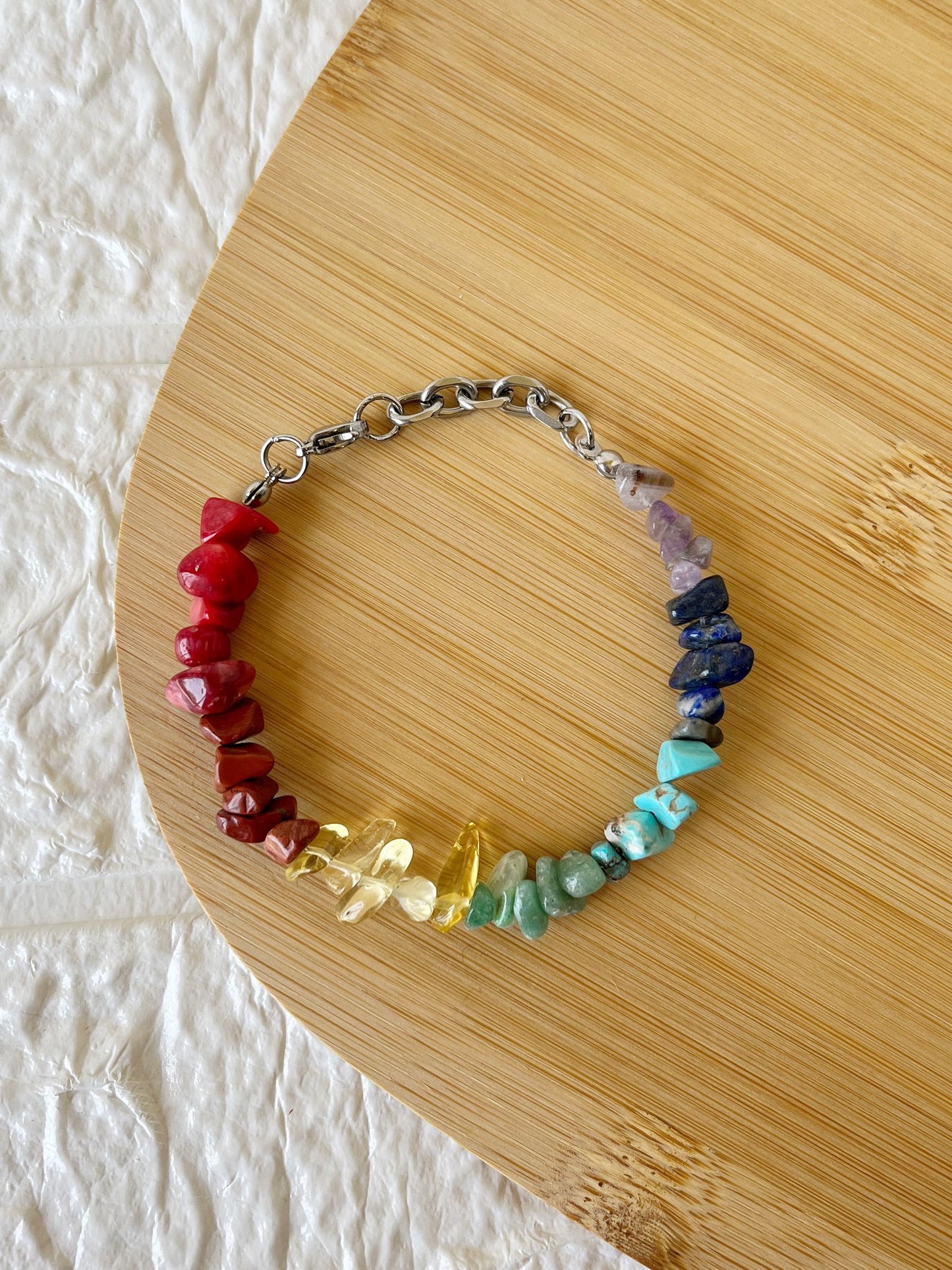 Pulsera de Piedras Naturales 7 Chakras