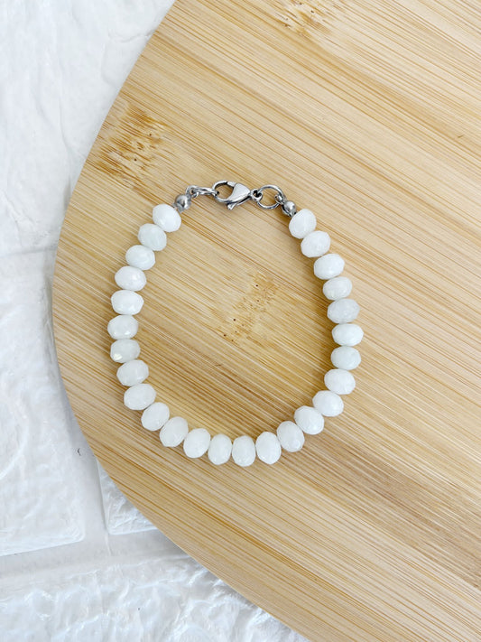 Pulsera de Acero Quirúrgico y Piedra Natural Ágata