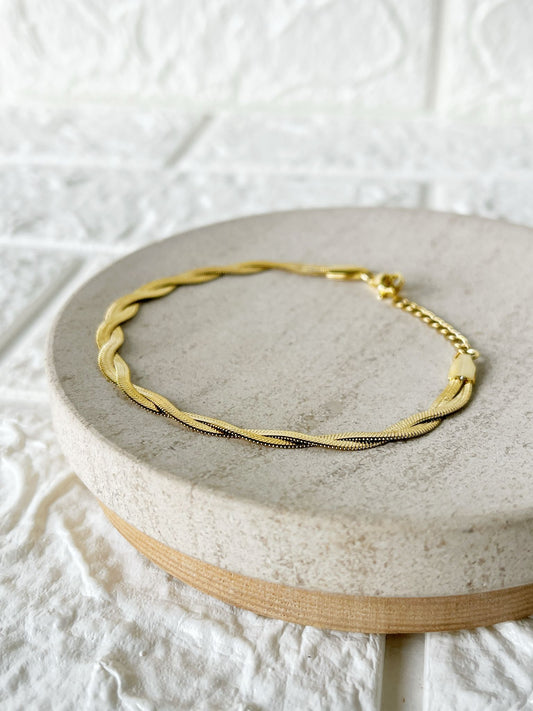 Pulsera de Acero Dorado