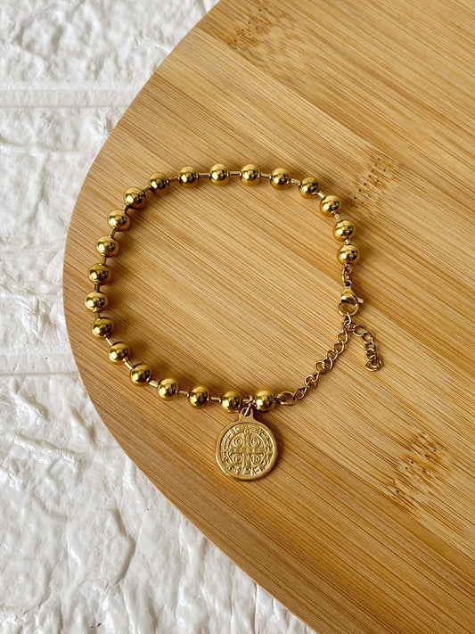 Pulsera de Acero Dorado