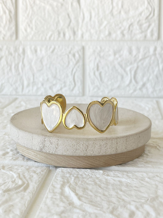 Pulsera Esclava de Acero Dorado