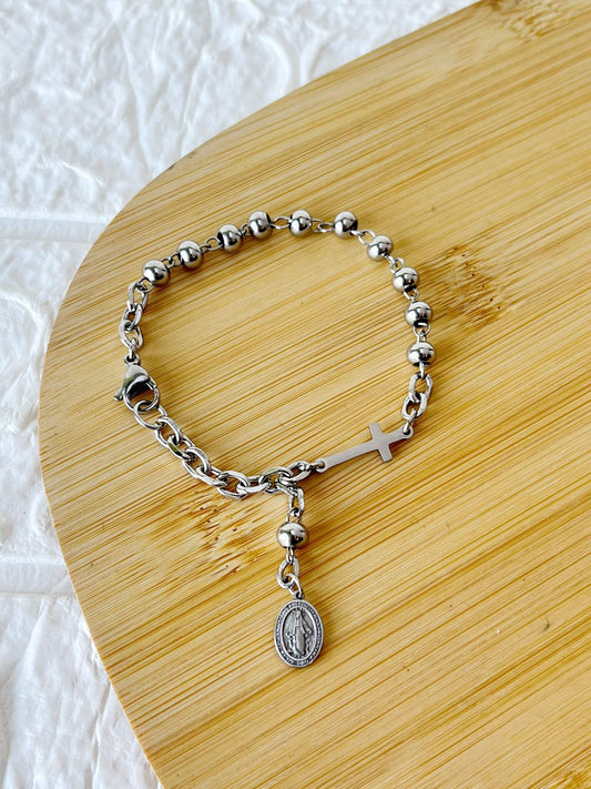 Pulsera Denario de Acero Quirúrgico