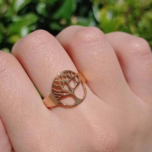 Anillo de Acero Dorado