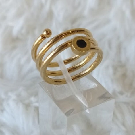 Anillo de Acero Dorado